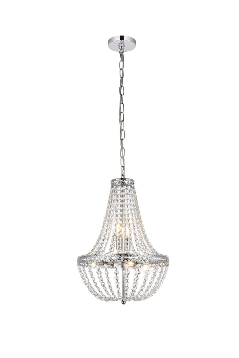 Elegant Lighting - 1113D14C - Five Light Pendant - Valeria - Chrome