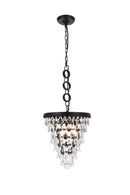 Elegant Lighting - 1219D13BK/RC - Three Light Pendant - Nordic - Black