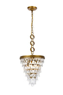 Elegant Lighting - 1219D13BR/RC - Three Light Pendant - Nordic - Brass