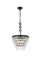 Elegant Lighting - 1219D16BK/RC - Four Light Pendant - Nordic - Black