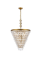 Elegant Lighting - 1219D24BR/RC - Seven Light Chandelier - Nordic - Brass