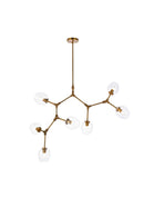 Elegant Lighting - 1712G57BR - Seven Light Chandelier - Cavoli - Brass