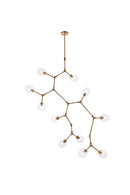 Elegant Lighting - 1712G73BR - 11 Light Chandelier - Cavoli - Brass