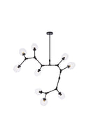 Elegant Lighting - 1712G79BK - Nine Light Chandelier - Cavoli - Black