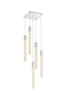 Elegant Lighting - 2066D16C - Five Light Pendant - Weston - Chrome