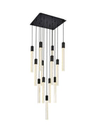 Elegant Lighting - 2066G26BK - 13 Light Pendant - Weston - Black