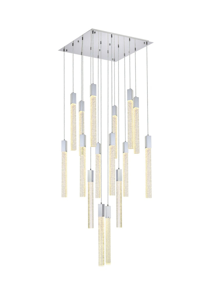 Elegant Lighting - 2066G30C - 16 Light Pendant - Weston - Chrome