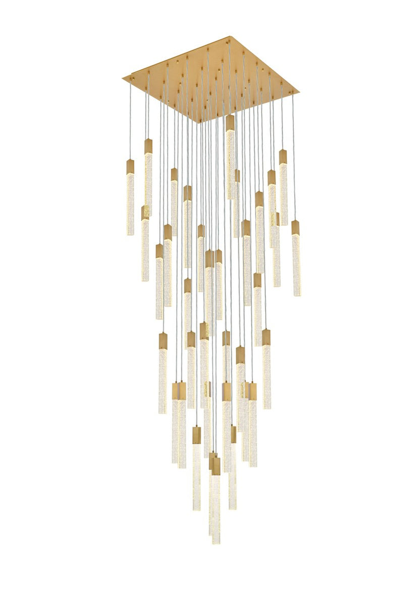 Elegant Lighting - 2066G42SG - 36 Light Pendant - Weston - Satin Gold