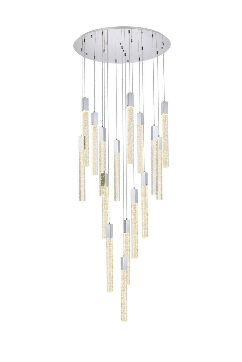 Elegant Lighting - 2067G36C - 16 Light Pendant - Weston - Chrome