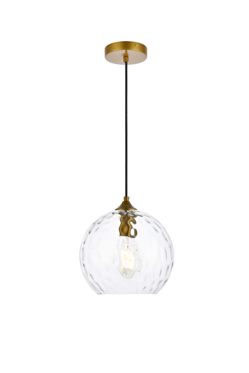 Elegant Lighting - LD2282BR - One Light Pendant - Cashel - Brass