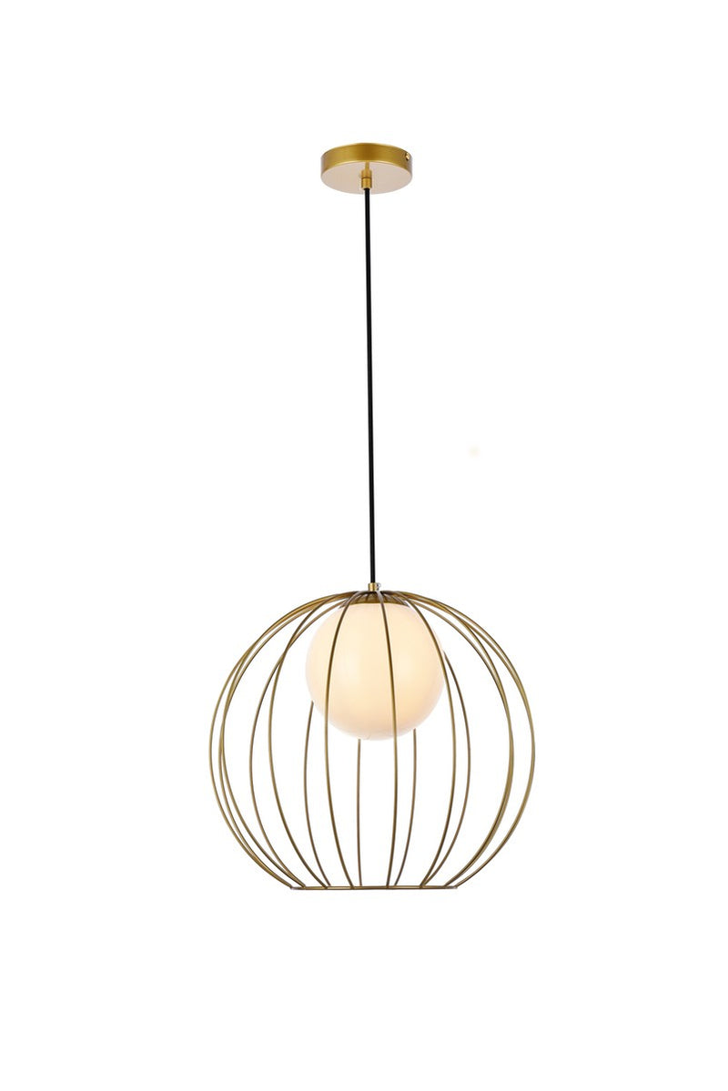 Elegant Lighting - LD2345BR - One Light Pendant - Wetzel - Black
