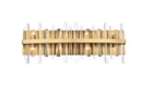 Elegant Lighting - 2200W30SG - Eight Light Bath Sconce - Serena - Satin Gold