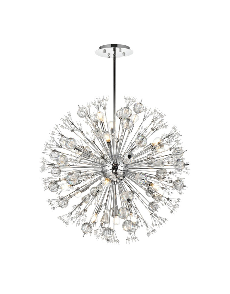 Elegant Lighting - 2500D32C - 18 Light Pendant - Vera - Chrome