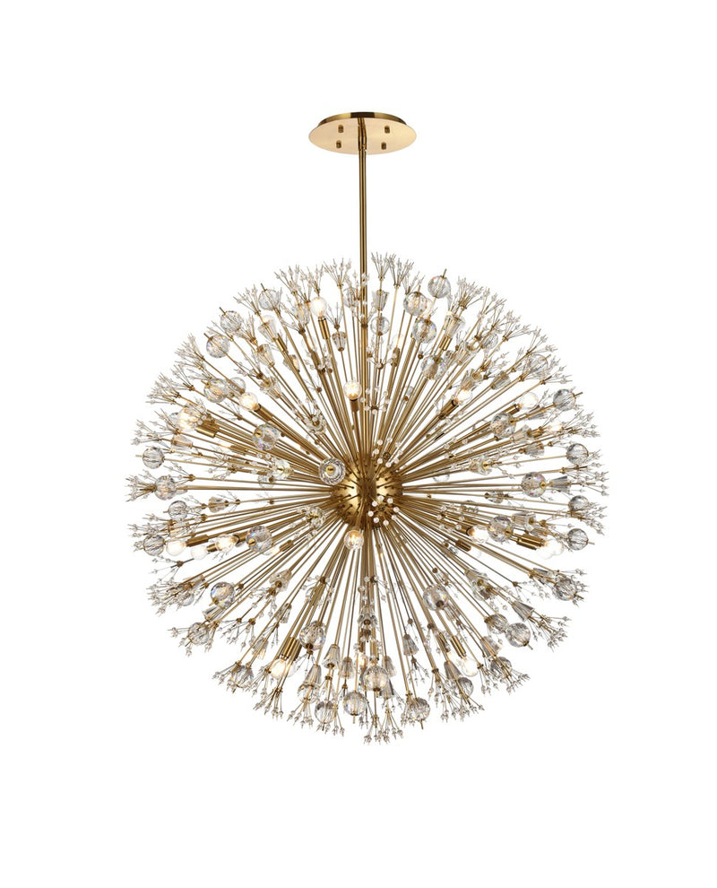 Elegant Lighting - 2500D50SG - 34 Light Pendant - Vera - Gold