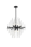 Elegant Lighting - 2502D23BK - Six Light Pendant - Sienna - Black