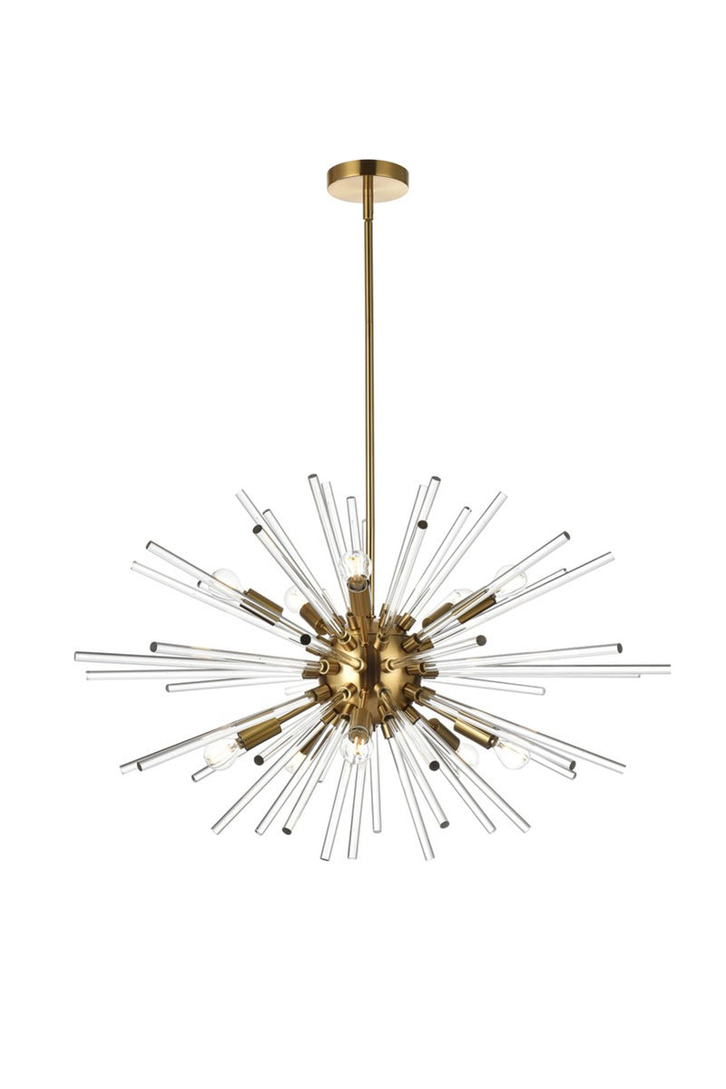 Elegant Lighting - 2502D32SG - Ten Light Pendant - Sienna - Gold