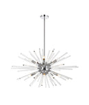 Elegant Lighting - 2502D36C - Ten Light Pendant - Sienna - Chrome