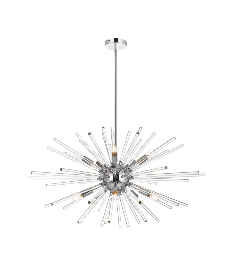 Elegant Lighting - 2502D36C - Ten Light Pendant - Sienna - Chrome