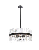 Elegant Lighting - 6200D25BK - 14 Light Pendant - Serephina - Black