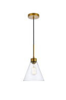 Elegant Lighting - LD2501BR - One Light Pendant - Mera - Brass