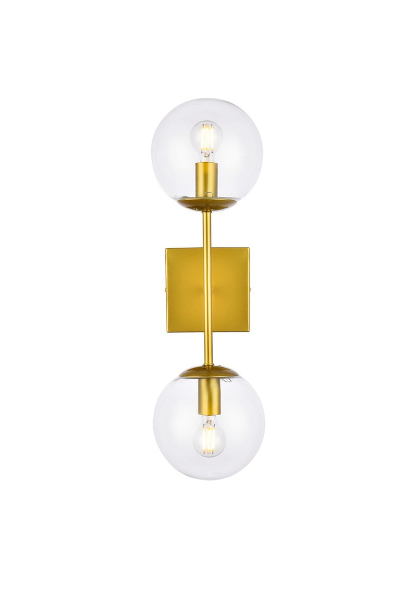 Elegant Lighting - LD2357BR - Two Light Wall Sconce - Neri - Brass