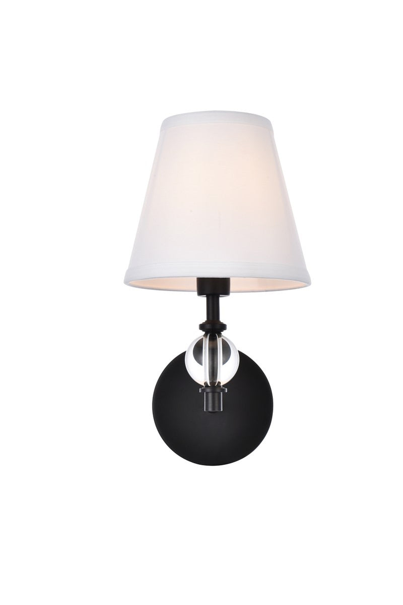 Elegant Lighting - LD7021W6BK - One Light Bath - Bethany - Black