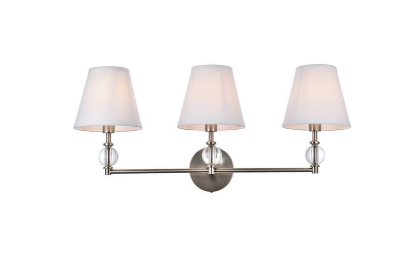 Elegant Lighting - LD7023W24SN - Three Light Bath - Bethany - satin nickel