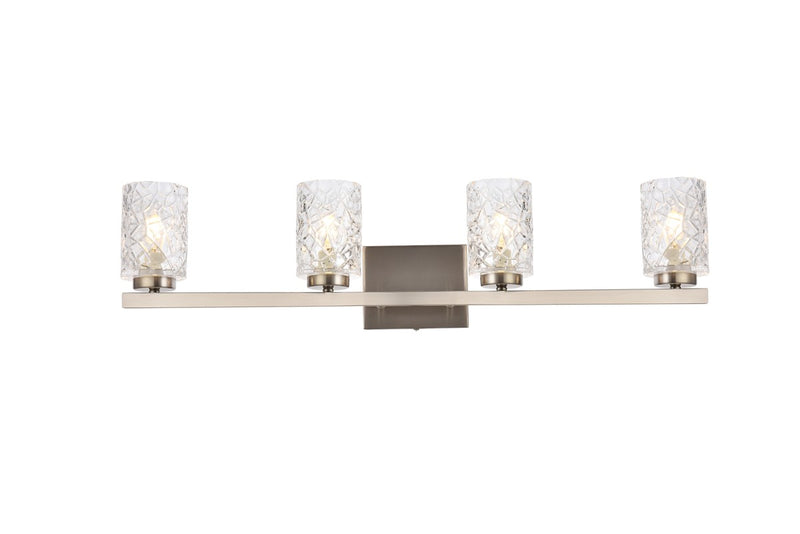 Elegant Lighting - LD7028W32SN - Four Light Bath - Cassie - Satin Nickel