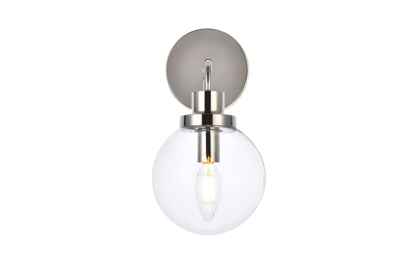 Elegant Lighting - LD7031W8PN - One Light Bath - Hanson - Polished Nickel