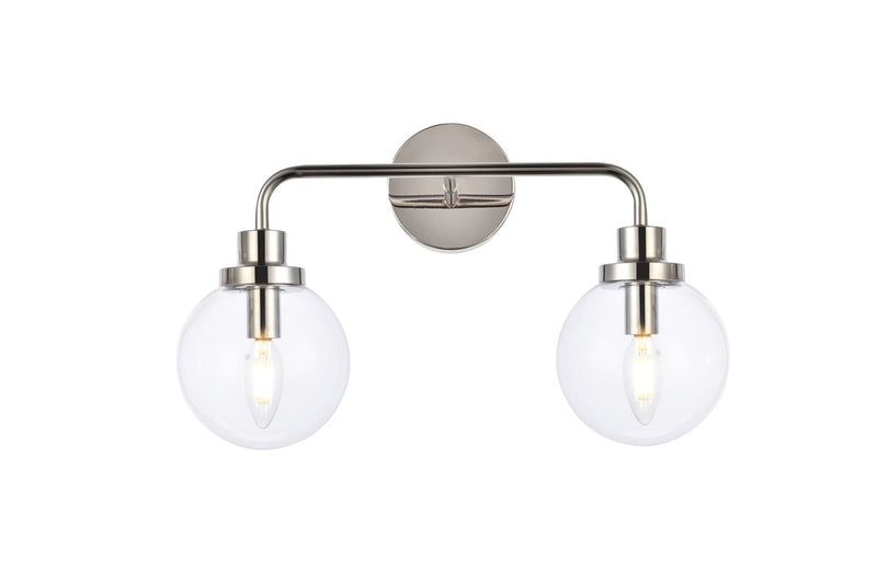 Elegant Lighting - LD7033W19PN - Two Light Bath - Hanson - Polished Nickel