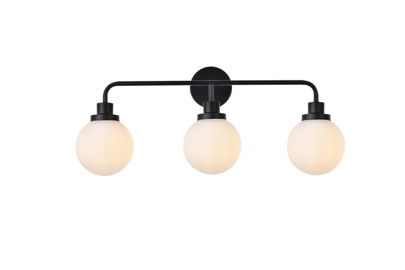 Elegant Lighting - LD7034W28BK - Three Light Bath - Hanson - Black