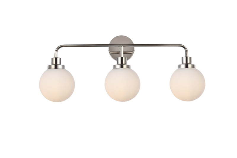 Elegant Lighting - LD7034W28PN - Three Light Bath - Hanson - Polished Nickel