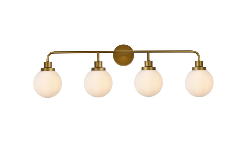 Elegant Lighting - LD7036W38BR - Four Light Bath - Hanson - Brass