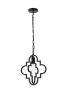 Elegant Lighting - LD7062D12BK - One Light Pendant - Sandara - Black