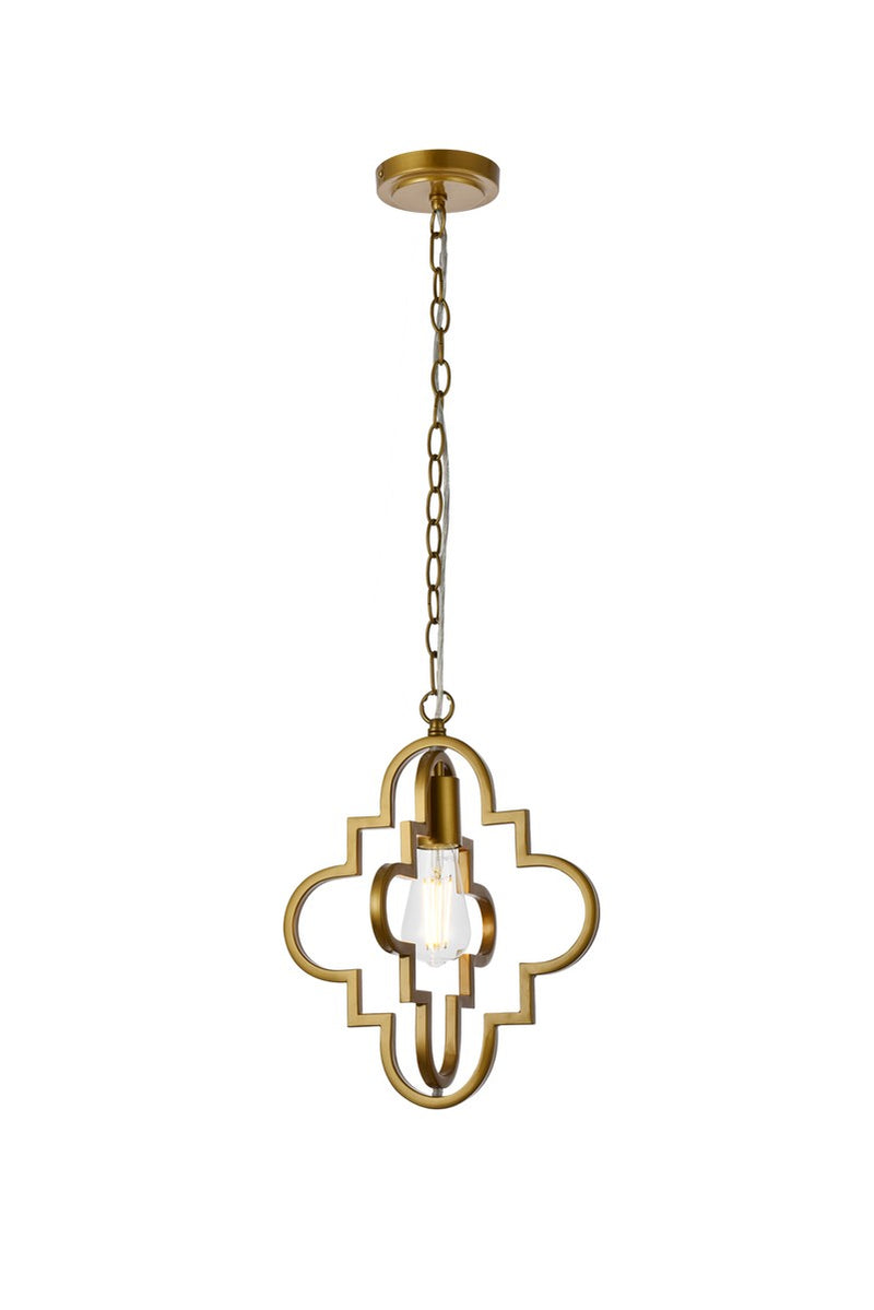 Elegant Lighting - LD7062D12BR - One Light Pendant - Sandara - Brass