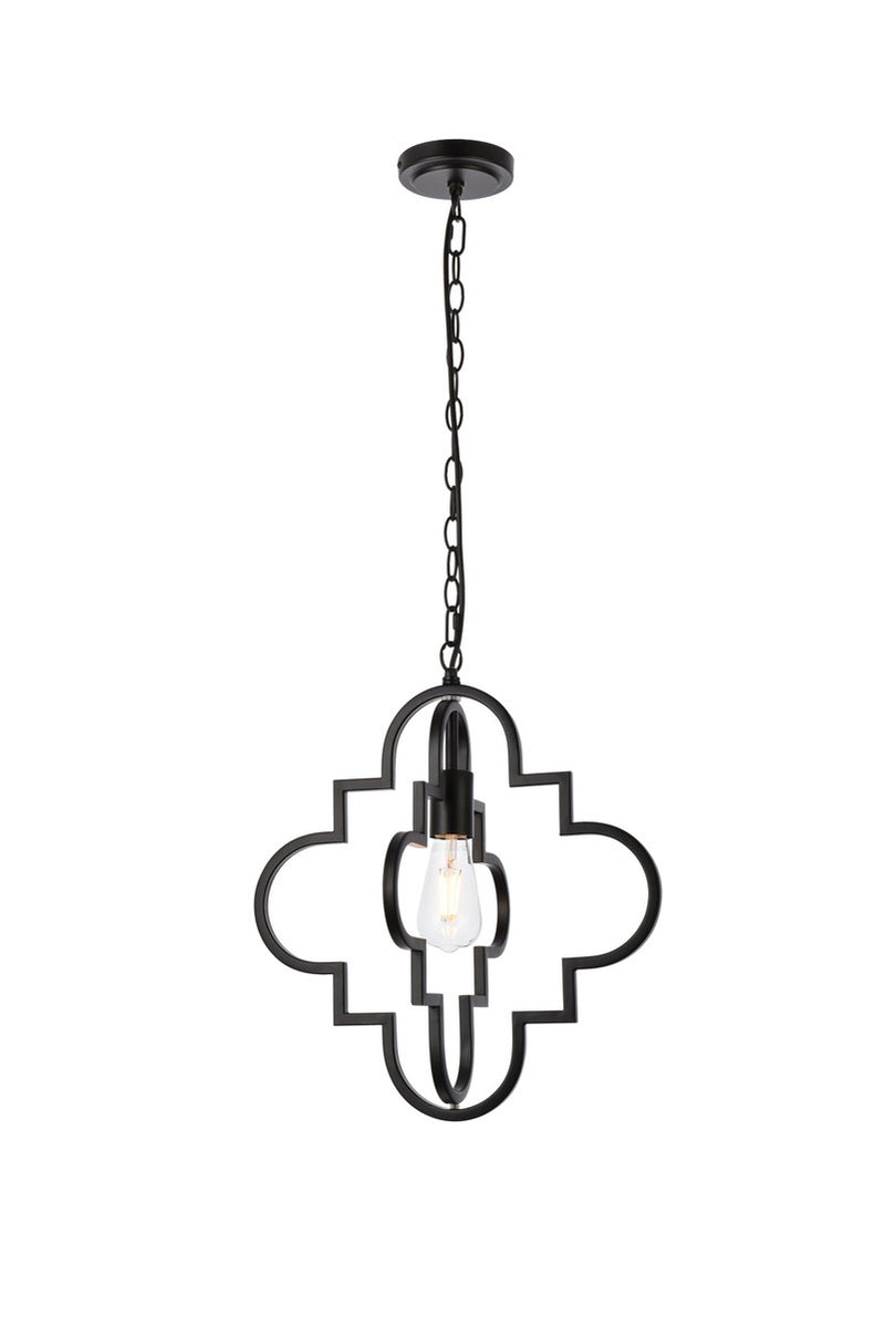 Elegant Lighting - LD7063D16BK - One Light Pendant - Sandara - Black