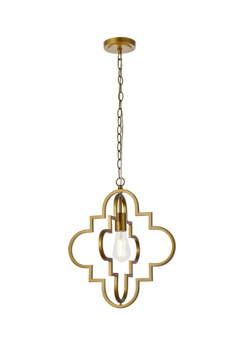 Elegant Lighting - LD7063D16BR - One Light Pendant - Sandara - Brass