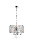 Elegant Lighting - LD713D17C - Four Light Pendant - Elise - chrome