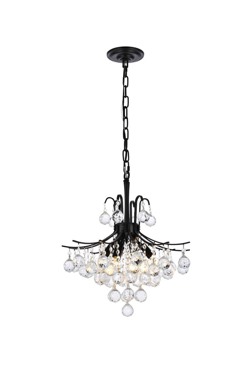 Elegant Lighting - V8000D16BK/RC - Six Light Pendant - Toureg - Black