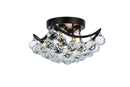 Elegant Lighting - V9800F10BK/RC - Four Light Flush Mount - Corona - Black
