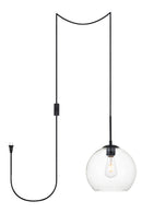 Elegant Lighting - LDPG2212BK - One Light Plug in Pendant - Baxter - Black