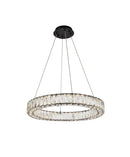 Elegant Lighting - 3503D23BK - LED Pendant - Monroe - Black