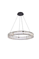 Elegant Lighting - 3503D26BK - LED Pendant - Monroe - Black