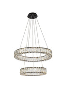 Elegant Lighting - 3503G24BK - LED Pendant - Monroe - Black