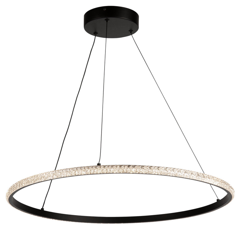 LED Pendant<br /><span style="color:#4AB0CE;">Entrega: 4-10 dias en USA</span><br /><span style="color:#4AB0CE;font-size:60%;">PREGUNTE POR ENTREGA EN PANAMA</span><br />Collection: Nova<br />Finish: Black