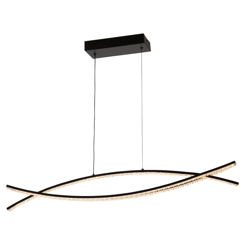 LED Island Pendant<br /><span style="color:#4AB0CE;">Entrega: 4-10 dias en USA</span><br /><span style="color:#4AB0CE;font-size:60%;">PREGUNTE POR ENTREGA EN PANAMA</span><br />Collection: Nova<br />Finish: Black
