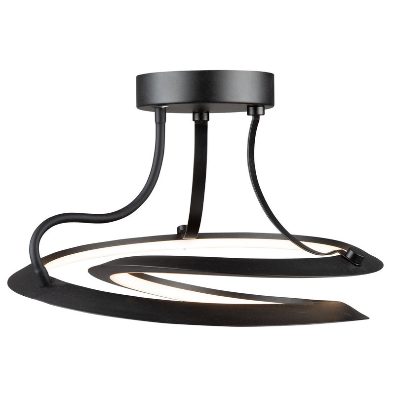 LED Semi-Flush Mount<br /><span style="color:#4AB0CE;">Entrega: 4-10 dias en USA</span><br /><span style="color:#4AB0CE;font-size:60%;">PREGUNTE POR ENTREGA EN PANAMA</span><br />Collection: Ara<br />Finish: Black