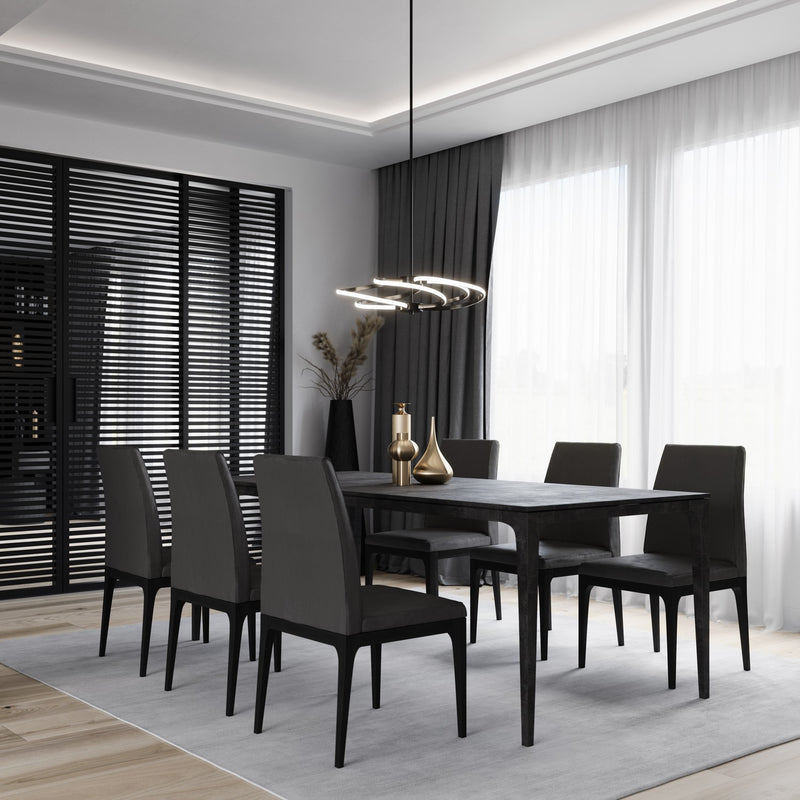 LED Pendant<br /><span style="color:#4AB0CE;">Entrega: 4-10 dias en USA</span><br /><span style="color:#4AB0CE;font-size:60%;">PREGUNTE POR ENTREGA EN PANAMA</span><br />Collection: Equinox<br />Finish: Black