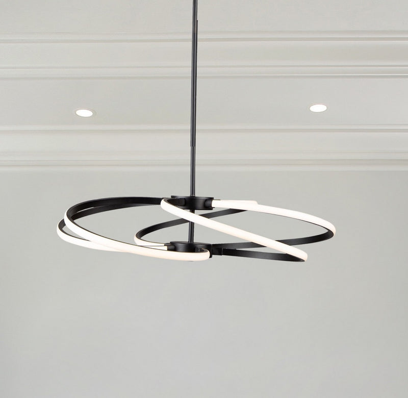 Artcraft Canada - AC7688BK - LED Pendant - Equinox - Black