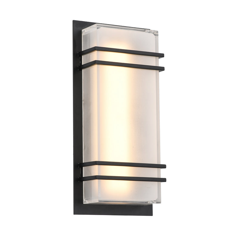 LED Outdoor Wall Mount<br /><span style="color:#4AB0CE;">Entrega: 4-10 dias en USA</span><br /><span style="color:#4AB0CE;font-size:60%;">PREGUNTE POR ENTREGA EN PANAMA</span><br />Collection: Sausalito<br />Finish: Black